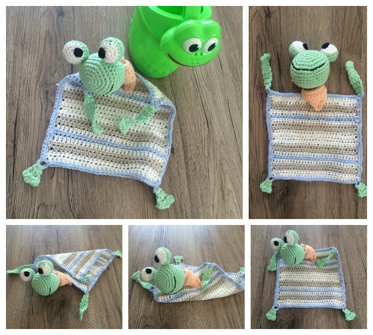 Blog-Inhaltsbild für 'Schmusefrosch Paul, kostenlose Häkelanleitung'